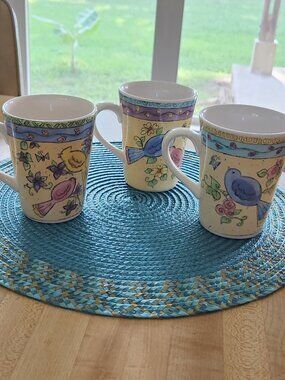 3 Sango Birds and the Bees Mugs
